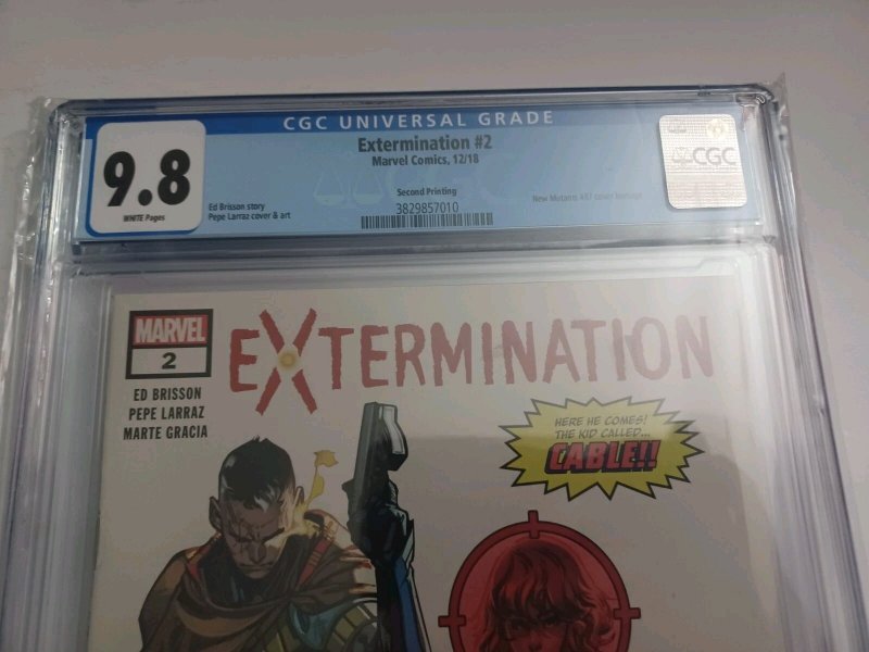 Extermination #2 2nd Print variant - Cable - 2018- CGC 9.8