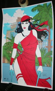 Upper Deck Marvel Elektra Boogaloo Poster (EX) SDCC Exclusive - Nai Ruffino