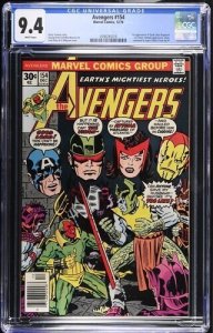 Avengers #154 1976 Marvel Comics CGC 9.4 1st app Tyrak White Pages 018