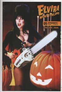 ELVIRA in MONSTERLAND #5 D, VF, Mistress of the Dark, Photo cv, Dynamite, 2023