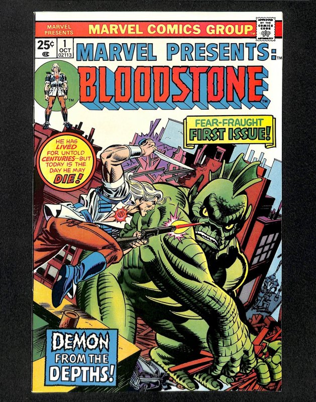 Marvel Presents #1 VF 8.0 White Pages Bloodstone!