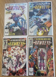 Hawkeye #1-4 Marvel Complete Limited Series 1983 Origin Mockingbird 1 2 3 4 VFNM