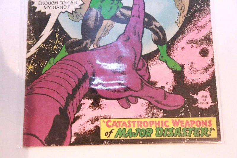 Green Lantern #57 Dec 1967 Catastrophic Weapons of Major Disaster 