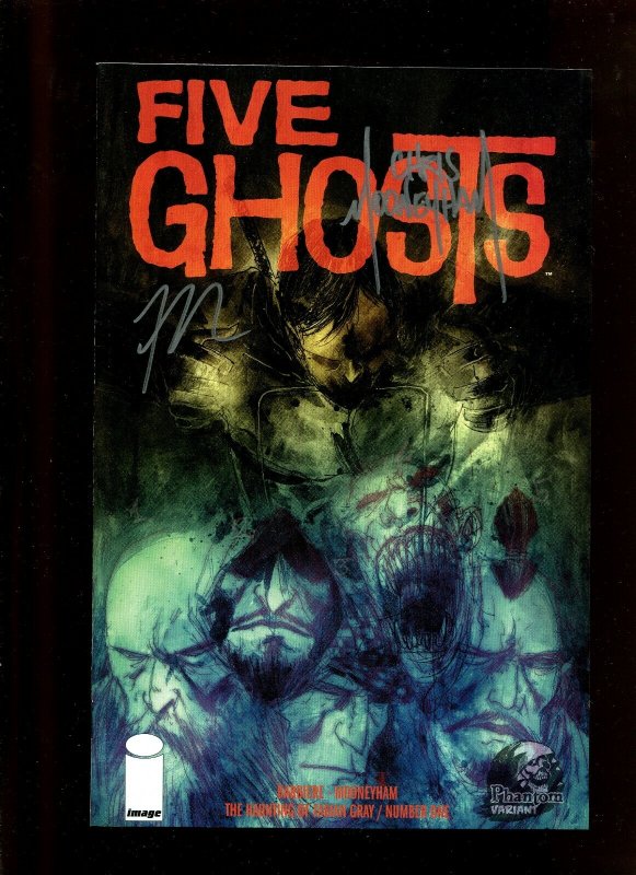 FIVE GHOST PHANTOM#1-5 (9.2) VARIANTS, #1 SIGNED BY BARBARRET+MONEYHAM!! 2013