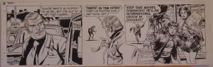 GEORGE WUNDER original strip art, TERRY, 7x23, 1972, 3 pages, Signed / dated,Dec
