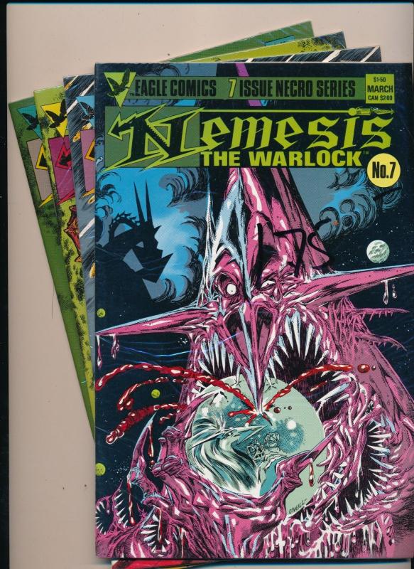 Eagle Comics LOT OF 4 NEMESIS The Warlock #1,2,4,7 VERY FINE/NEAR MINT (HX804)
