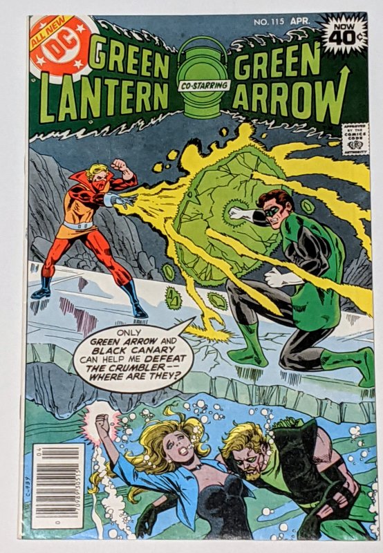 Green Lantern #115 (Apr 1979, DC) VF+ 8.5 Origin of the Crumbler