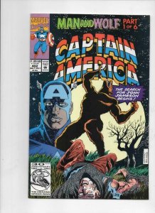 CAPTAIN AMERICA #402, NM, Man Wolf 1968 1992, more CA in store