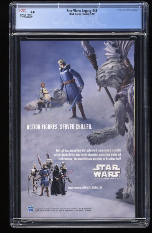 Star Wars: Legacy #48 CGC NM/M 9.8 White Pages 1st Darth Havok!