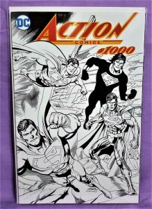 Dan Jurgens ACTION COMICS #1000 Dynamic Forces B&W Variant Cover (DC, 2018)!