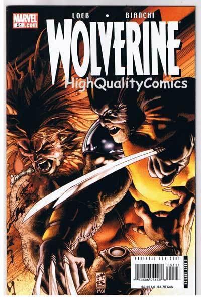 WOLVERINE #51, NM, vs Sabretooth, X-men, Jeph Loeb, 2003, more in store