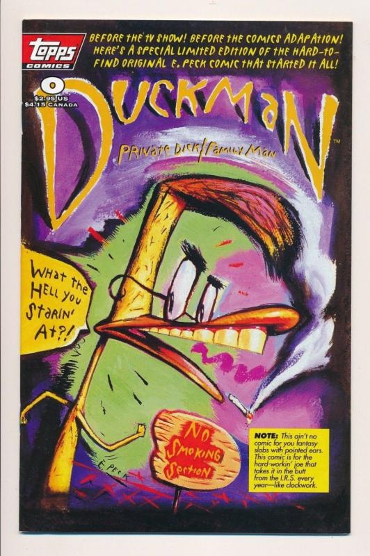 Topps Comics DUCKMAN Private Dick / Family Man #0 (1996) ~ VF (PF230)