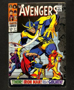 Avengers #51 Iron Man Captain America Thor Hawkeye Goliath!