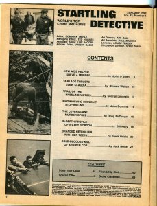 Startling Detective 1/1982-Globe-spicy gun moll-AIDS solvers murder-VG 
