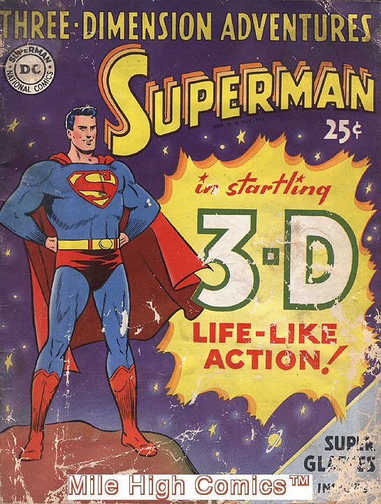 3-D SUPERMAN (1953 Series) #1 W/OGLASSES Very Good