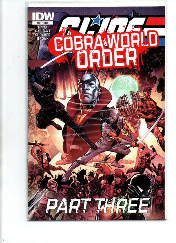 GI Joe #219 220 221 222 & Prelude Complete Set - Cobra World Order - IDW - NM