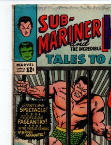 Tales to Astonish #70 - Hulk - 1st solo Namor - 1965 - VG+ 