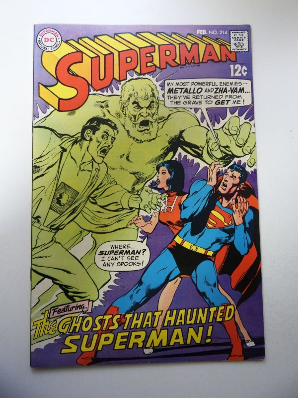 Superman #214 (1969) FN/VF Condition