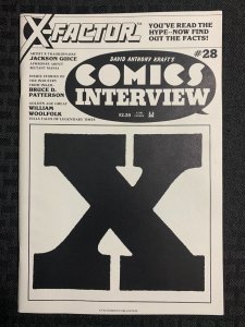 1985 COMICS INTERVIEW #28 FN+ 6.5 X-Factor / Jackson Guice