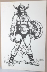 Frank Frazetta Art Print Poster (17x11) B/W ~ WH