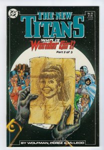 The New Teen Titans #51 (1988) Who is Wonder Girl PT 2 of 5 Perez, Wolfman NM-