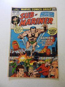 Sub-Mariner #60 (1973) FN- condition stains back cover