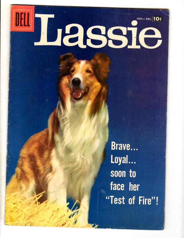 Lassie # 37 FN/VF 1957 Dell Silver Age Comic Book Photo Cover Collie Dog JL2