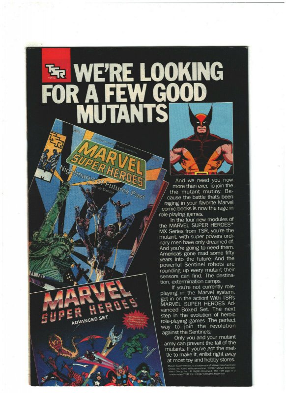 Uncanny X-Men #227 VF 8.0 Marvel Comics 1988 Fall of the Mutants, Wolverine