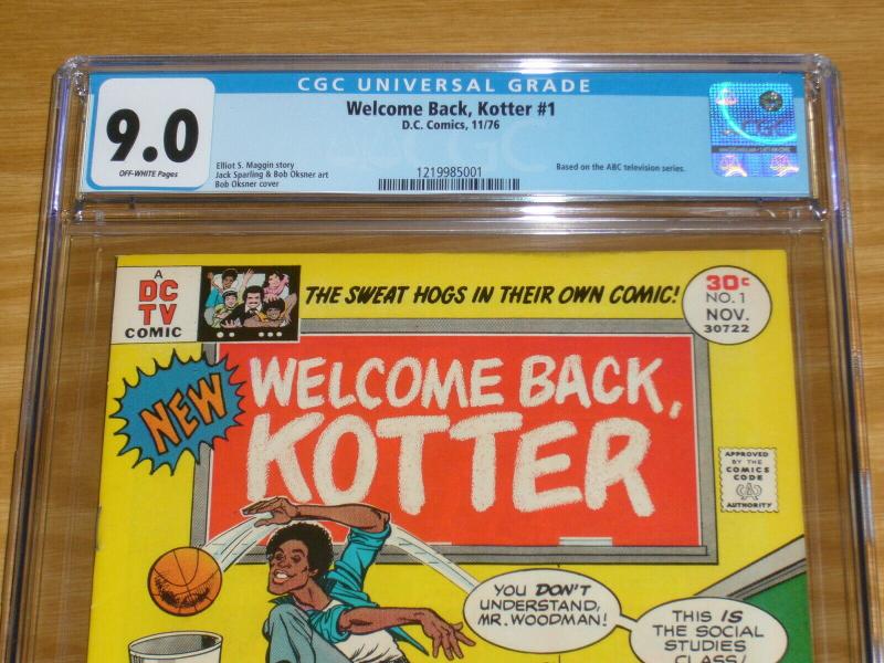 Welcome Back Kotter #1 CGC 9.0 bronze age dc comics based on tv series 1976