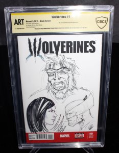 Wolverines #1 CBCS (ART) Signed & Sketched by Ehnot, Wheeler, Kincaid - 2015