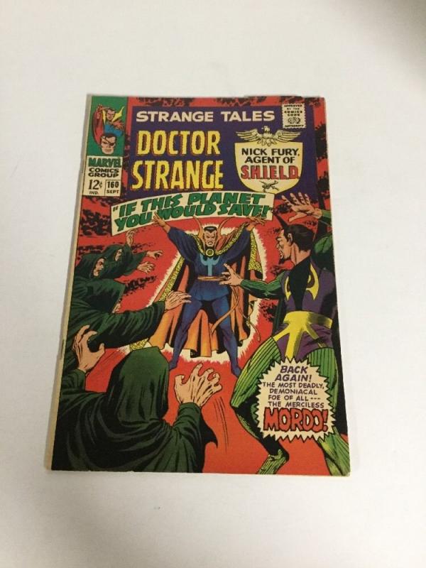 Strange Tales 160 Vf- Very Fine- 7.5