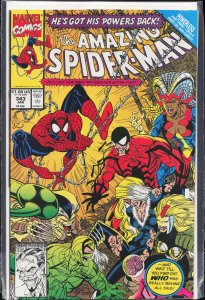 The Amazing Spider-Man #343 (1991) Spider-Man [Key Issue]