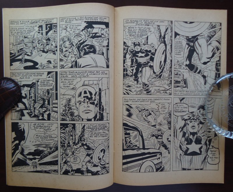 Capitaine America #59 VERY FINE 1976 Quebec Variant  B&W Pages are tanned