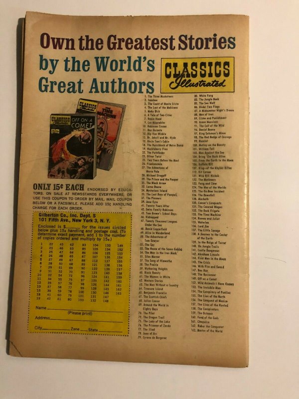 Classics Illustrated 163 Master Of The World J Verne Hrn 163 First Edition Gvg Comic Books Silver Age Horror Sci Fi Hipcomic
