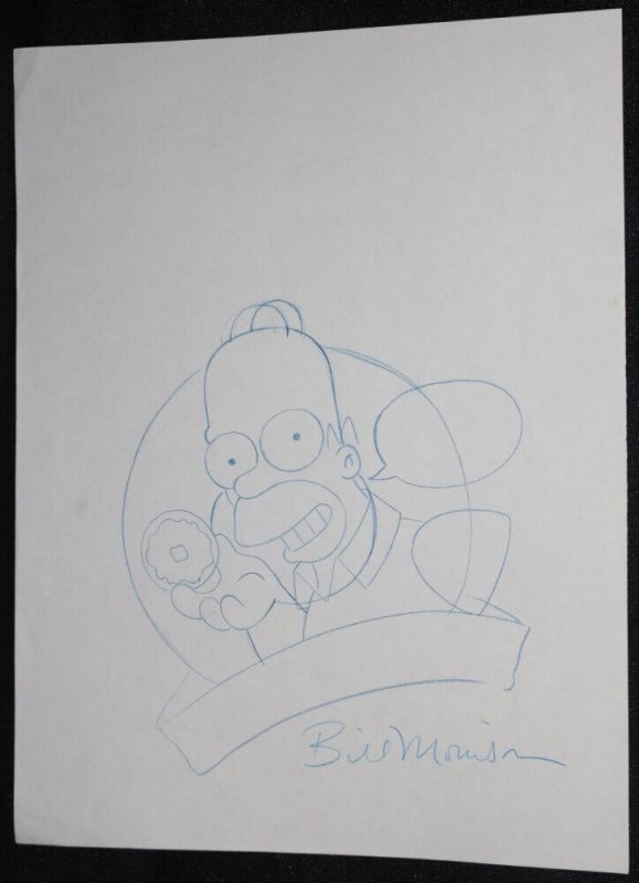 The Simpsons Winchell's Donut Campaign Logo Art - Homer Art by Bill Morrison