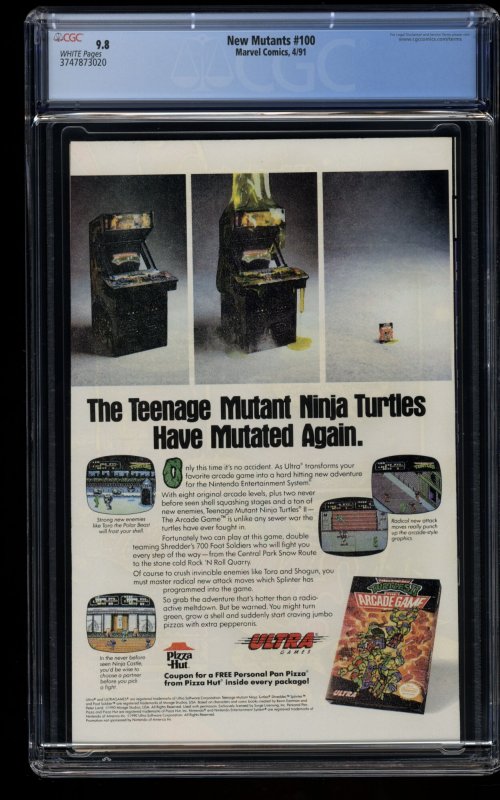 New Mutants #100 CGC NM/M 9.8 White Pages 1st X-Force!