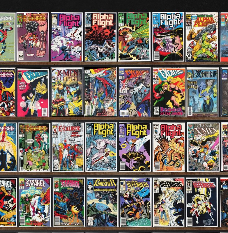 Huge Lot 150+ Comics with Excalibur, Alpha Flight, Classic X-Men & More!