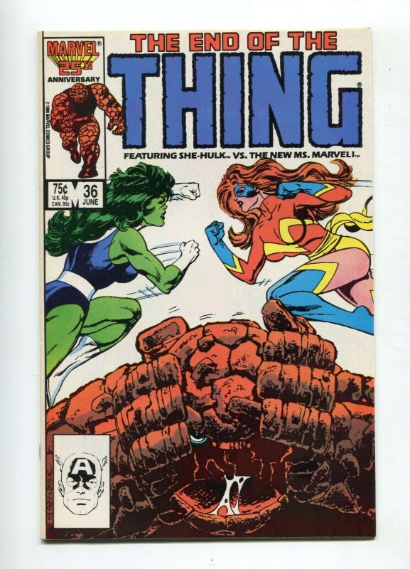 Thing 36 NM Final Issue Ms. Marvel Appearance