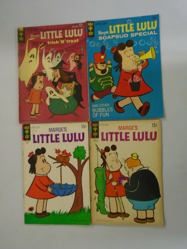 Silver age Little Lulu comic lot 4 different 4.0 VG (Gold Key)