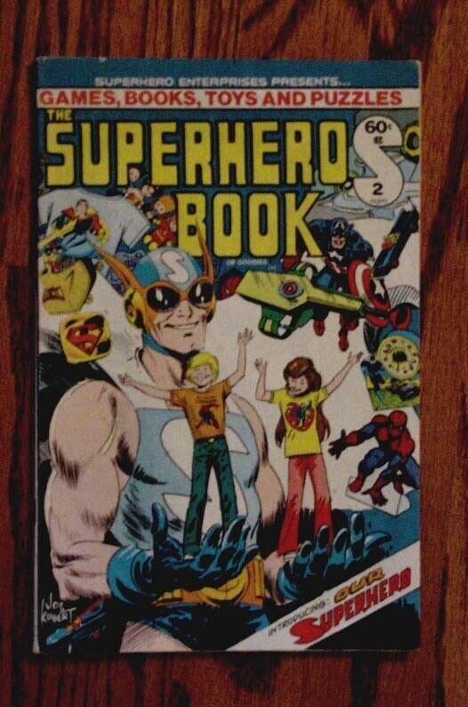 SUPERHERO BOOK #2-JOE KUBERT COVER-RARE SALES CATALOG VG