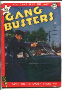 GANG BUSTERS #13 1949-DC-CRIME-SMASH RADIO HIT-DON BARRY-PHOTO COVER-vg