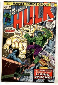 Incredible Hulk #183-- comic book-- marvel--1974