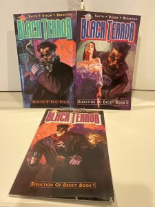 Black Terror #1-3  Complete Mini-Series Set!  Prestige Format!  1989-90  VF