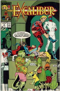 Excalibur #9 (1988 v1) Alan Davis Newsstand NM-