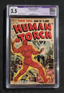 Human Torch #38 - Sub-Mariner Backup Story / Last Issue (CGC 2.5) 1954