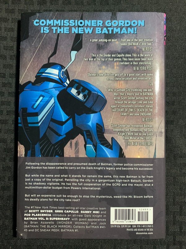 2016 BATMAN Volume 8 Superheavy HC/DJ NM-/VF 1st Printing DC Comics