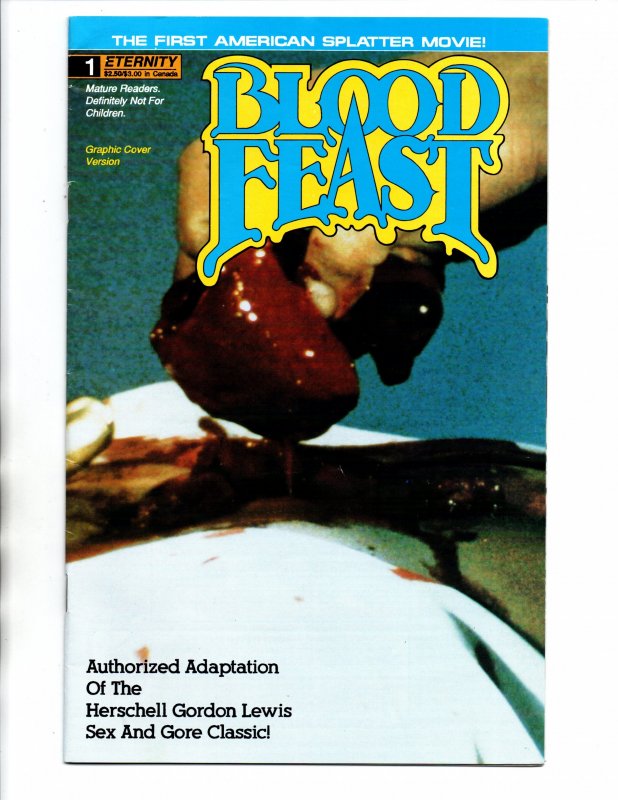 Blood Feast #1 & 2 Set - Sex Horror - Eternity - 1991 - VG