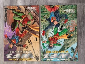 1996 WF3 WORLD'S FINEST THREE #1 & 2 SC VF+ 8.5 Superboy & Robin 1st Marvel LOT