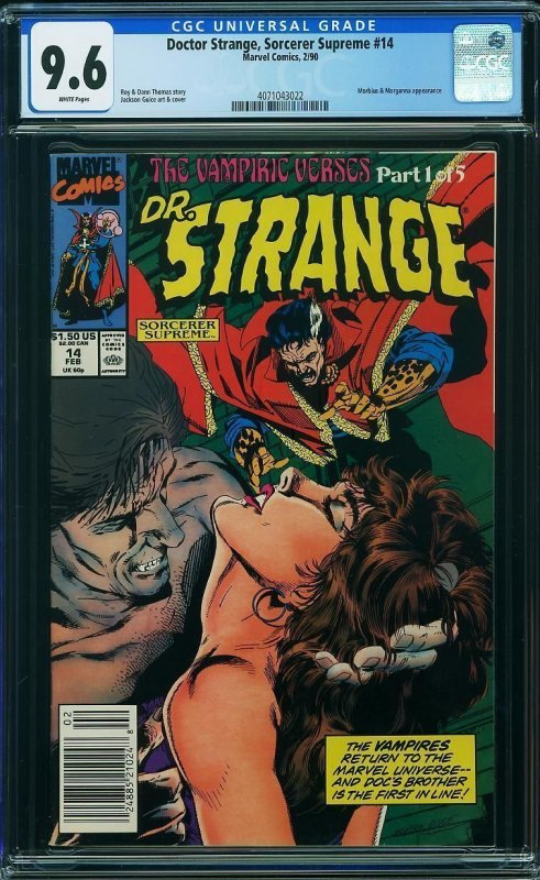 Doctor Strange, Sorcerer Supreme #14 (1990) CGC 9.6 NM+