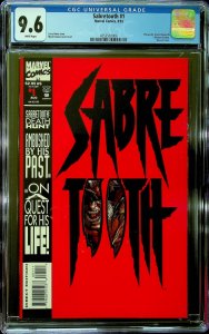 Sabretooth #1 (1993) - CGC 9.6 - Cert#4253502006